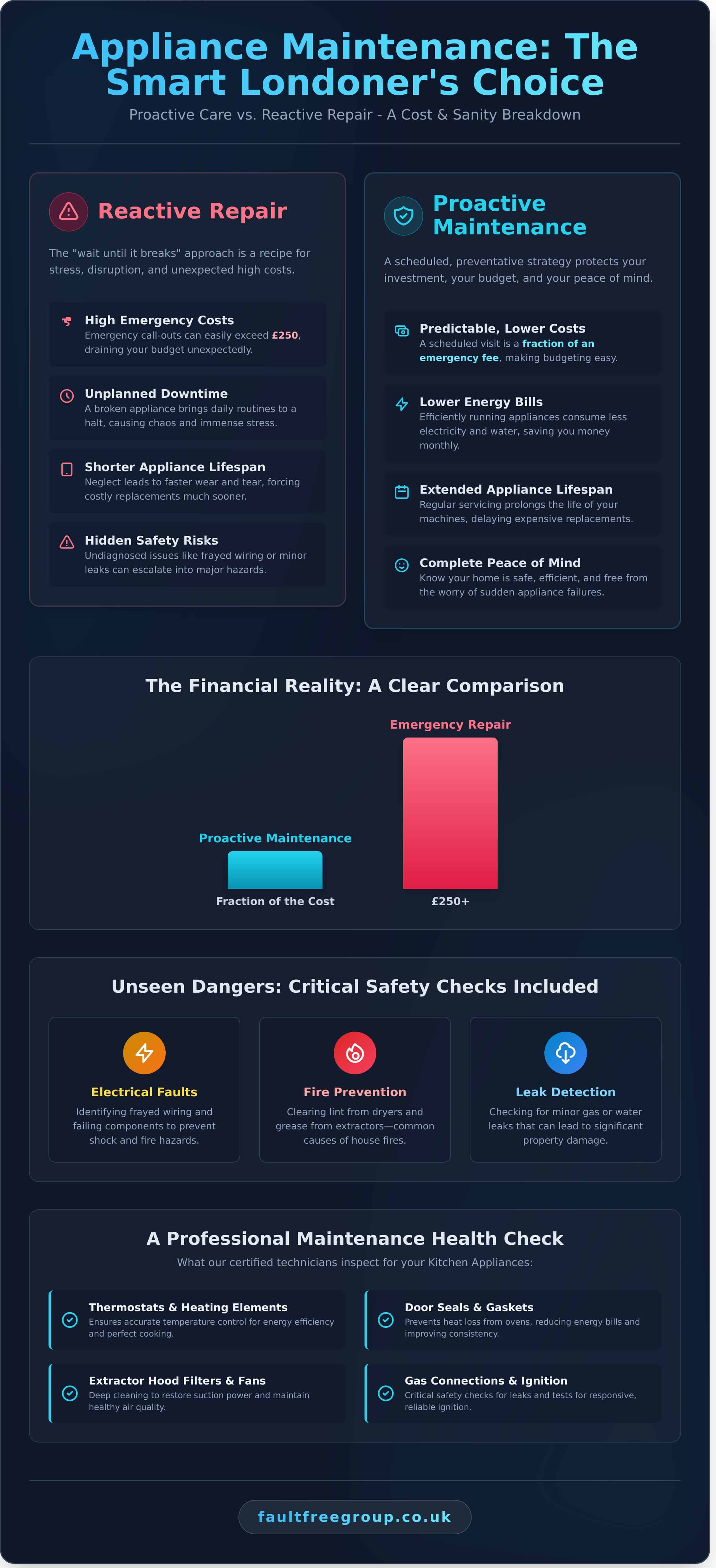 Appliance Maintenance London: The Smart Way to Prevent Breakdowns - Infographic
